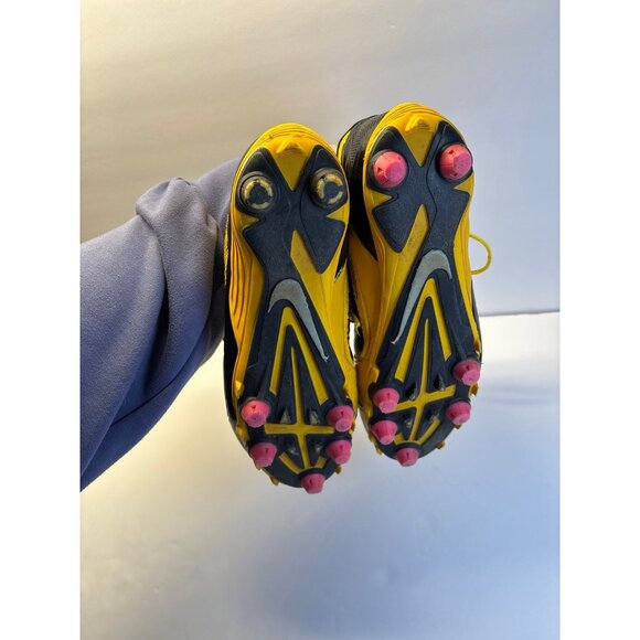 Nike Alpha Pro Flywire Cleats (black & Yellow) size 9.5 - Picture 3 of 10